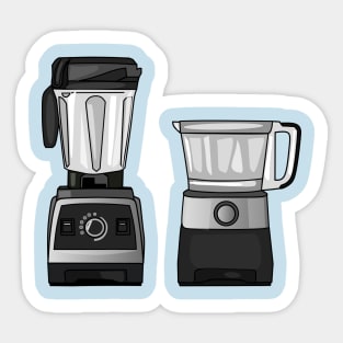 Food processor & blender cartoon illustration Sticker